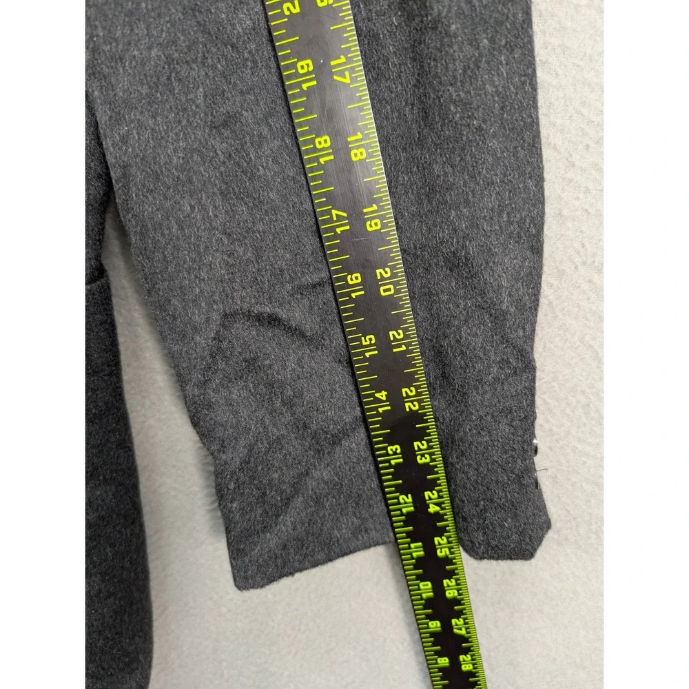 Donna‎ Karan Signature Blazer Mens 42 Long Cashmere Gray 3 Button Jacket Office